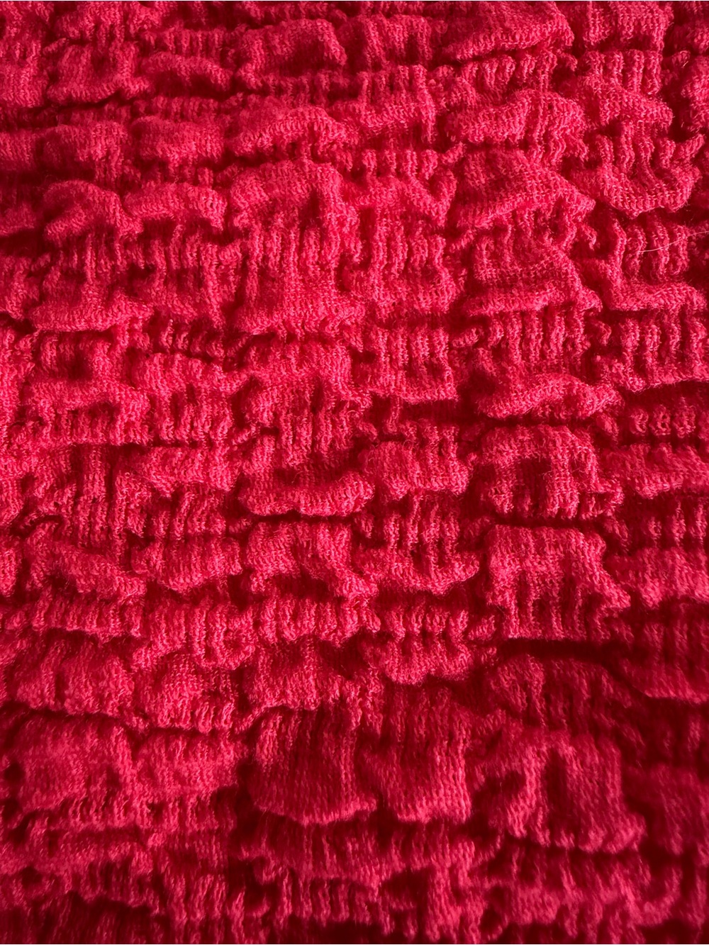 Red Ruched Crop Tank / Tube Top - Picture 5 of 5